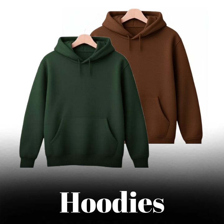 Classic Plain Hoodies