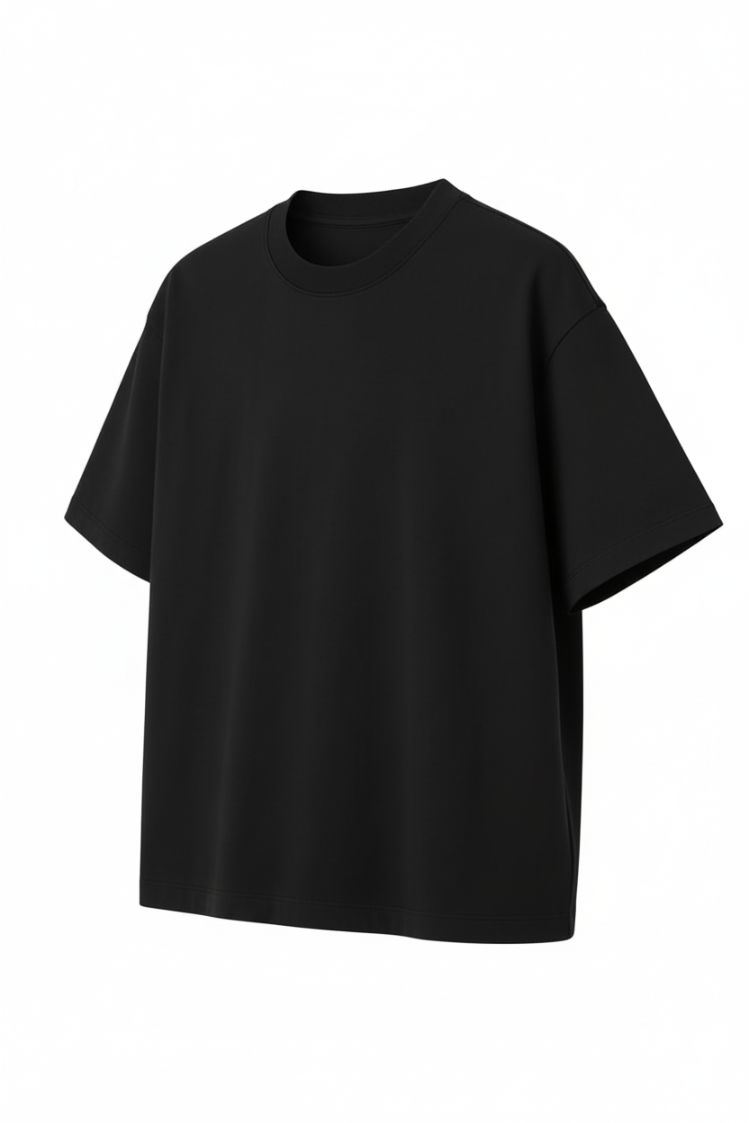 Classic Black Plain T-Shirt
