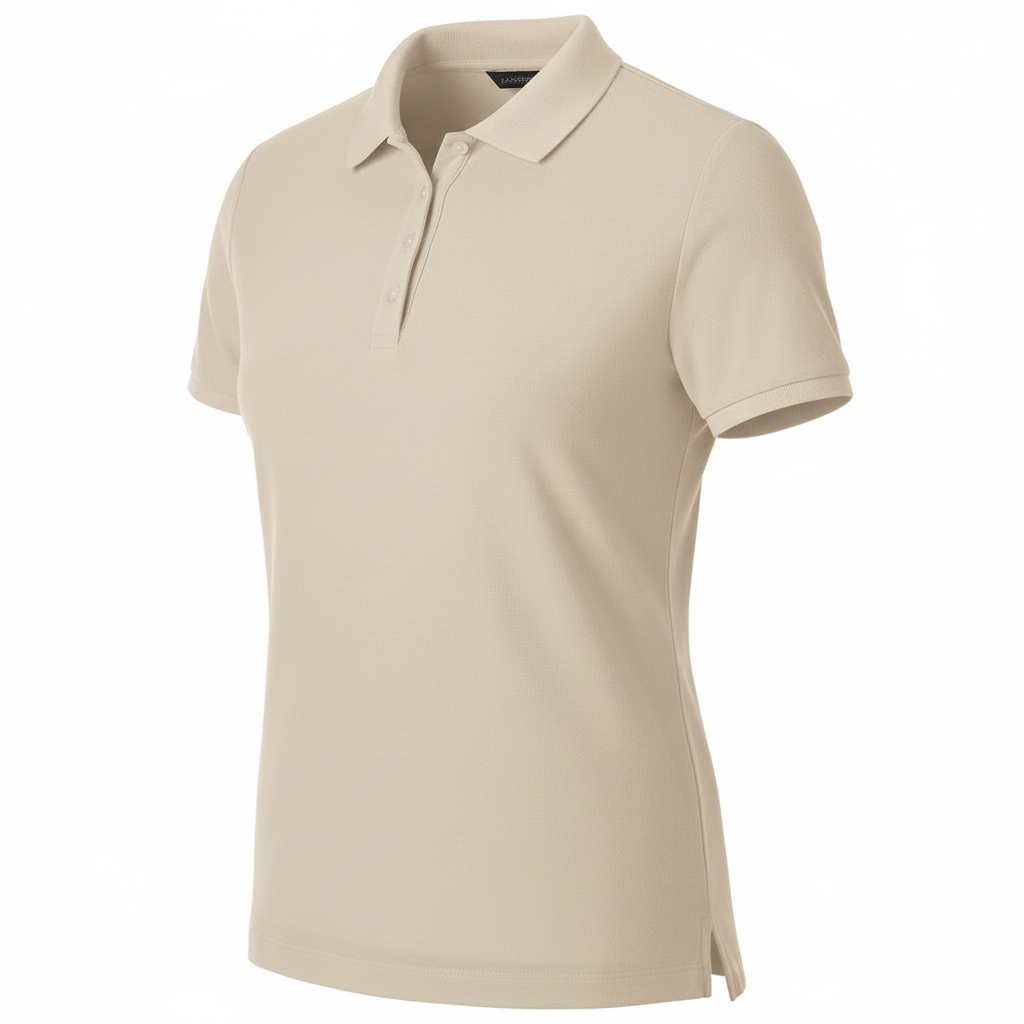 Men’s Polo Shirts (Beige) – Interlock