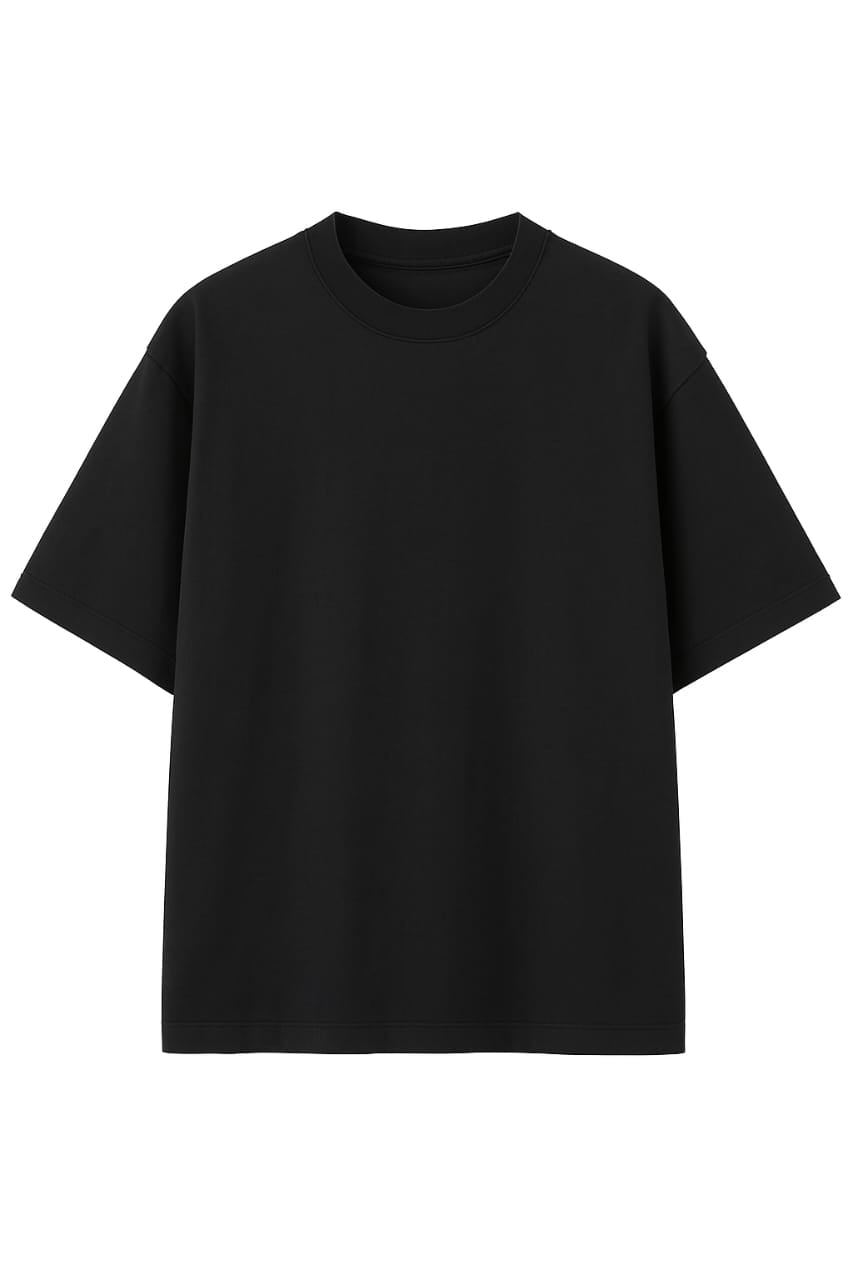 Classic Black Plain T-Shirt